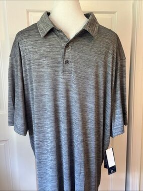 Reebok Men’s Gray Heather Polo golf Shirt